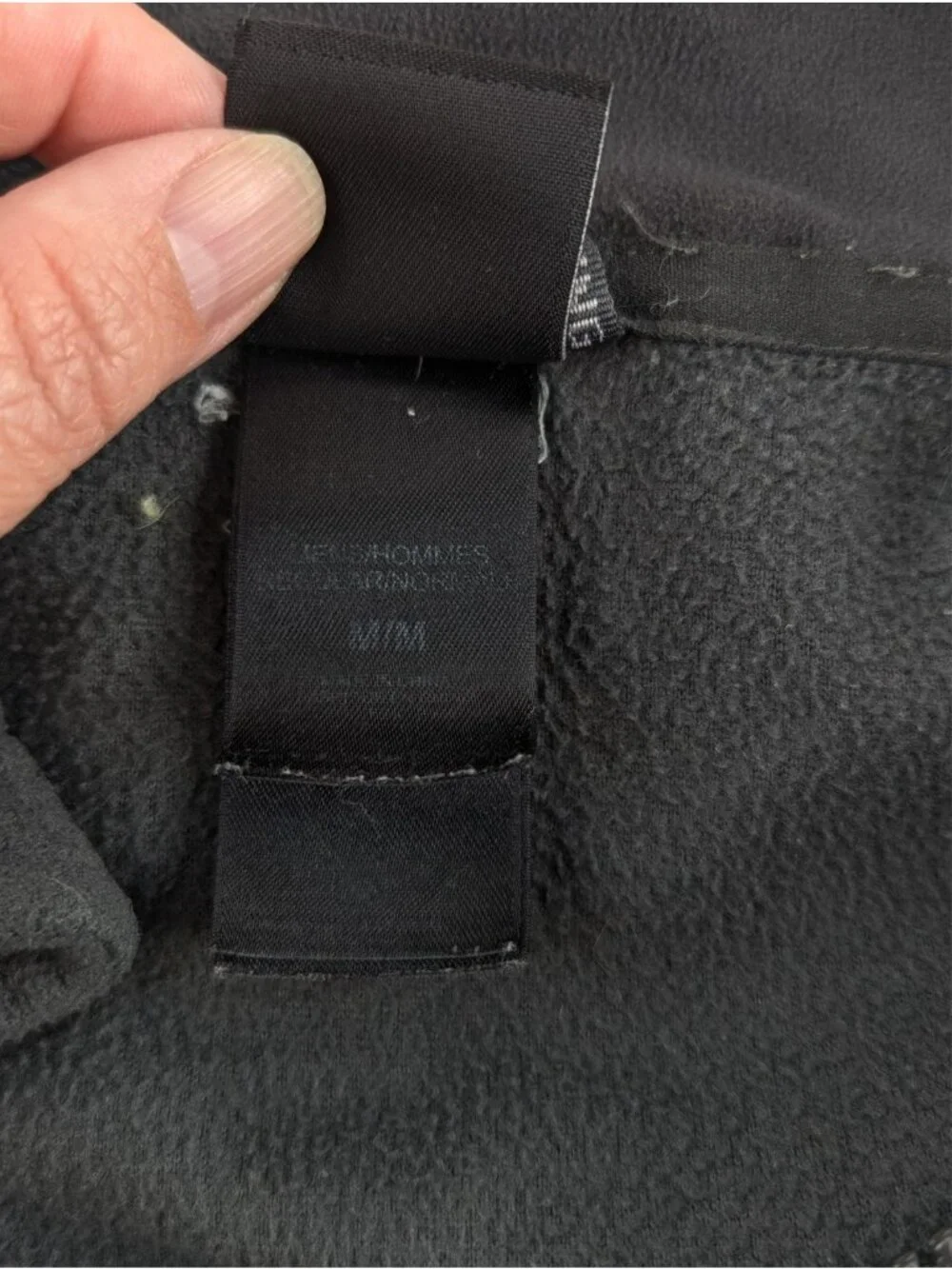The North Face Mens Medium Fleece Black Full Zip Thermal Lightweight Jacket